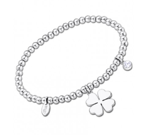 PULSERA LOTUS ACERO DE BOLITAS TREBOL  LS2170/2/1