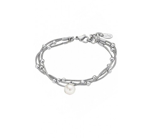 PULSERA LOTUS STYLE ACERO PERLA LS1851-2/1