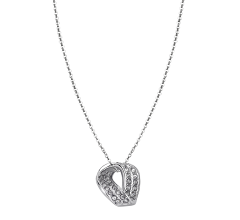COLLAR LOTUS ACERO CON CIRCONITAS LS1709/1/1