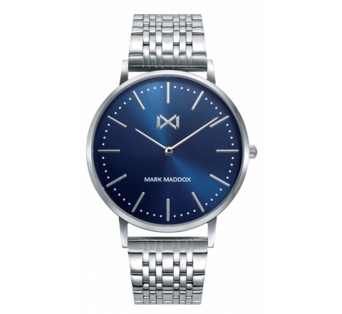 RELOJ MARK MADDOX ACERO ESFERA AZUL HM7122-97