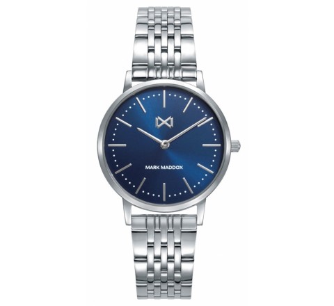 RELOJ MARK MADDOX ACERO ESFERA AZUL MM7115-97