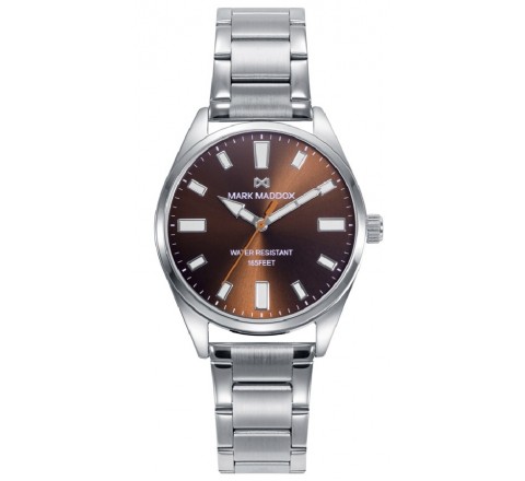 RELOJ MARK MADDOX CAJA Y ARMIS ACERO ESFERA MARRON MM1014-46