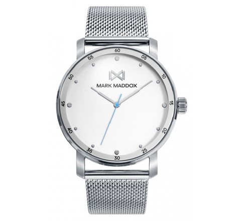 RELOJ MARK MADDOX MALLA ACERO ESFERA BLANCA HM7150-07