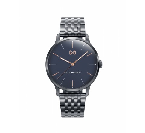 RELOJ MARK MADDOX CAJA Y ARMIS ACERO GRIS HM2002-37