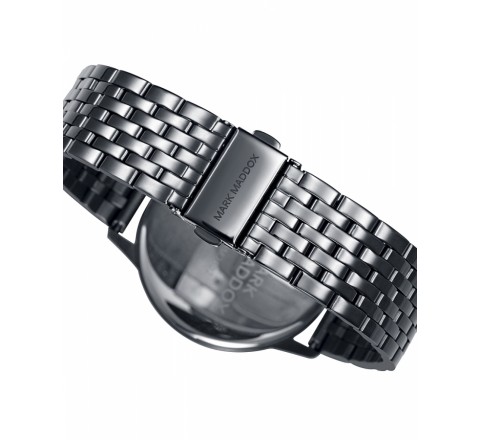 RELOJ MARK MADDOX CAJA Y ARMIS ACERO GRIS HM2002-37