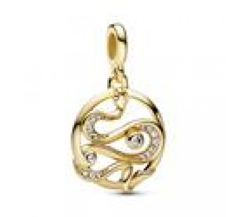 CHARM COLGANTE PANDORA ME PLATA DORADA SERPIENTE 762301C01