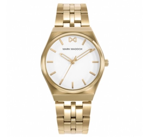 RELOJ MARK MADDOX ACERO IP DORADO MM0141-07