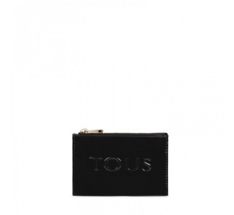 TARJETERO-MONEDERO TOUS 095970783 DORP TOUS NEGRO-BEIGE