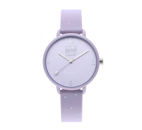 RELOJ MR WONDERFUL WR30300 SILICONA LILA CAJA LILA