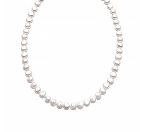 GARGANTILLA LUXENTER PLATA DORADA PERLAS NXA037Y11400