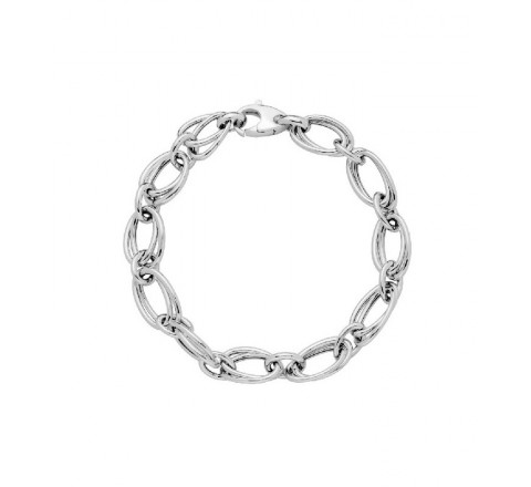 PULSERA PLATA ESLABONES DOBLES PU4025R