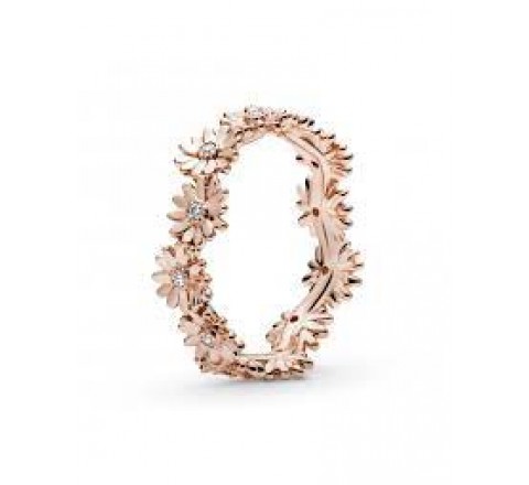 ANILLO PANDORA PLATA ROSADA MARGARITAS N.12 188799C01-2