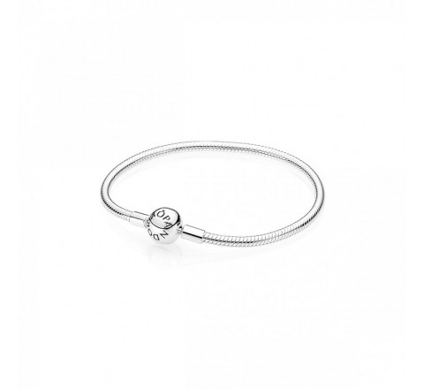 PULSERA PANDORA PLATA BROCHE BOLA LISO 590728-21