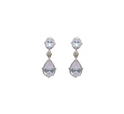 PENDIENTES BANIA IVOIRE CON PIEDRAS Z2016245