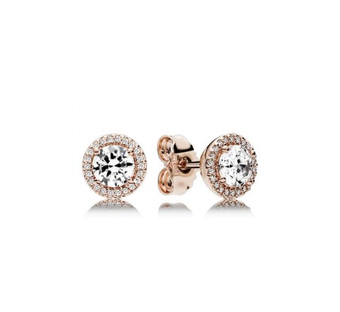 PENDIENTE PANDORA PLATA ROSADA Y CIRCONITA 286272CZ