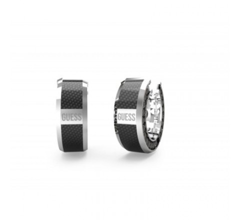 PENDIENTE GUESS ACERO CIRCONITAS NEGRAS JUME04042JWSTBKT-U