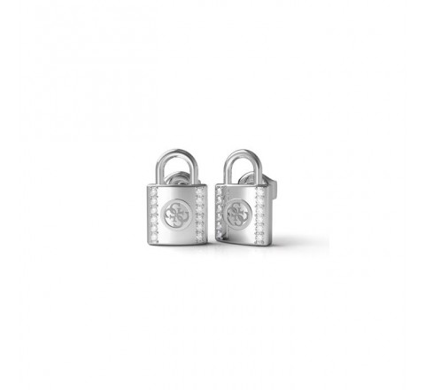 PENDIENTES GUESS ACERO CANDADO CIRCONITAS JUBE01096JWRHT-U