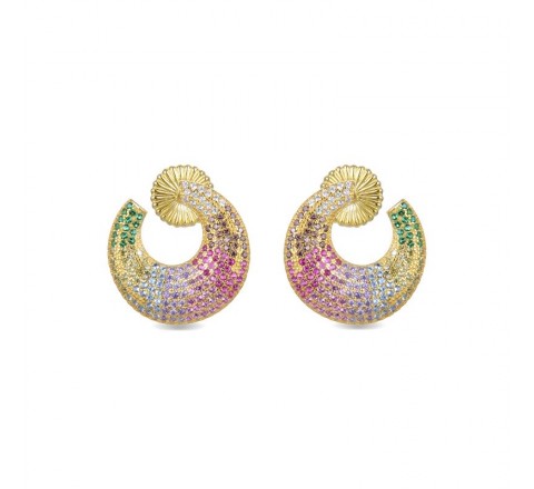 PENDIENTES LUXENTER PLATA DORADA NETHETHEL EQ190Y2000