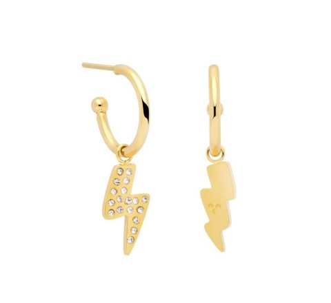 PENDIENTES MR WONDERFUL WJ10100 ACERO CHAPADO AROS RAYOS