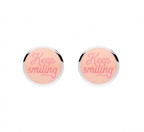 PENDIENTES MR WONDERFUL WJ10309 ACERO ESMALTADO