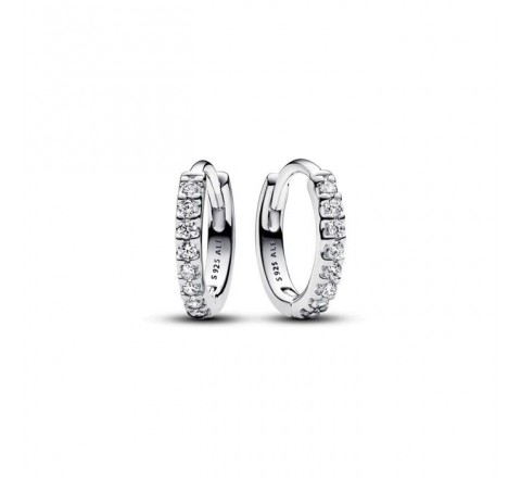 PENDIENTES PANDORA PLATA ARO ABRAZO CIRCONITAS 293015C01
