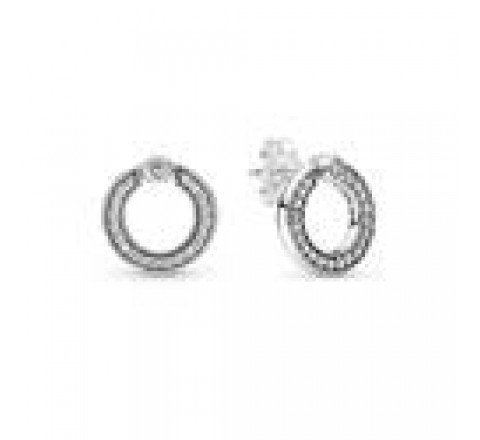 PENDIENTES PANDORA PLATA REVERSIBLE CIRCONITAS 299486C01