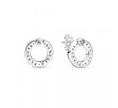 PENDIENTES PANDORA PLATA REVERSIBLE CIRCONITAS 299486C01