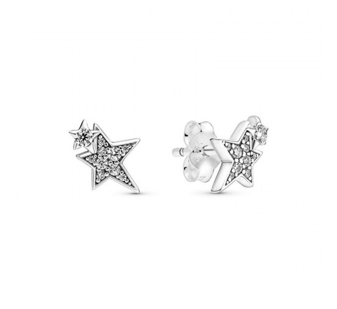 PENDIENTES PANDORA PLATA ESTRELLA CIRCONITAS 290012C01