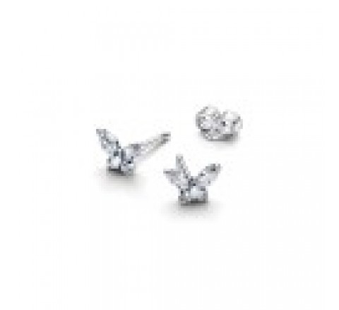 PENDIENTES PANDORA PLATA MARIPOSA CIRCONITAS 294263C01