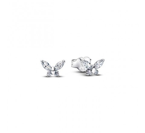 PENDIENTES PANDORA PLATA MARIPOSA CIRCONITAS 294263C01