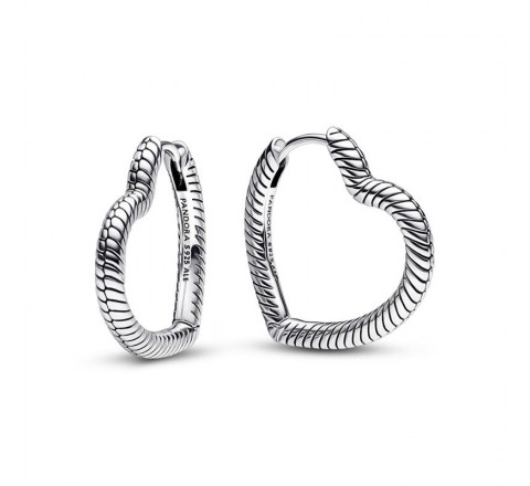 PENDIENTES PANDORA PLATA ARO CORAZON PARA CHARM 292236C00