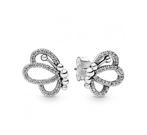PENDIENTES PLATA PANDORA MARIPOSA CIRCONITAS 297912CZ