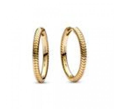 PENDIENTES PANDORA PLATA DORADA ARO MOMENTS 269532C00
