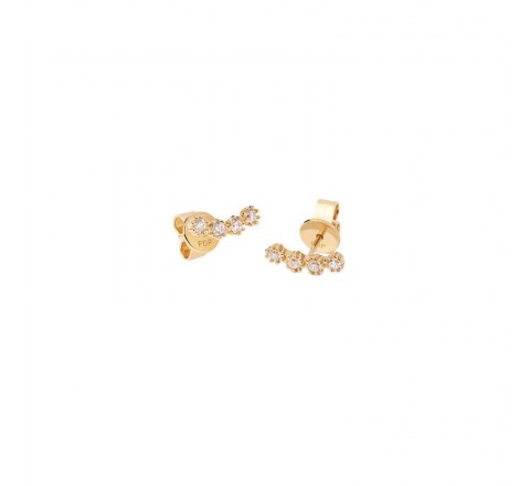 PENDIENTES PDPAOLA PLATA DORADA CIRCONITAS AR01-431-U