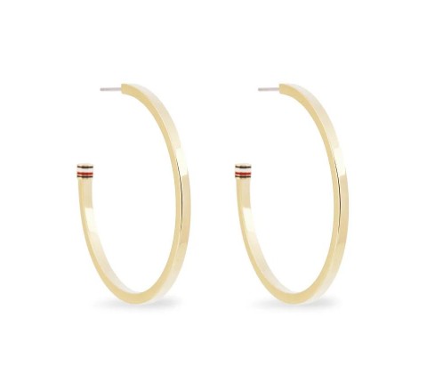 PENDIENTEAS TOMMY HILFIGER AROS DORADOS LOGO 2780774