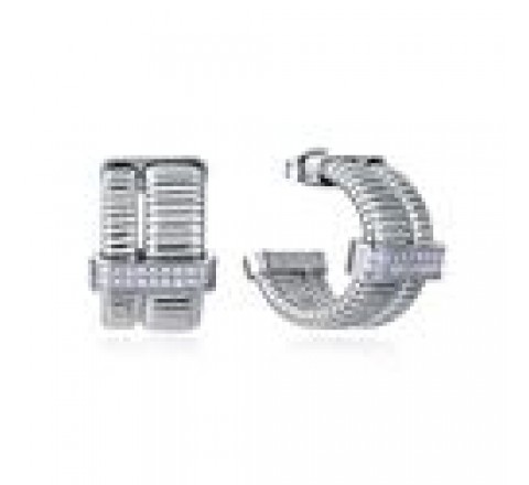 PENDIENTES VICEROY ACERO TUBOBAS CIRCONITAS 75392E01000