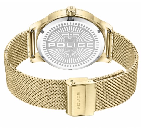 RELOJ POLICE CAJA Y ARMIS ACERO DORADO PEWJG0005203