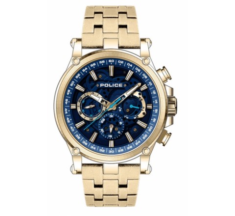 RELOJ CABALLERO CRONO CHAPADO ORO POLICE PEWJK2110801