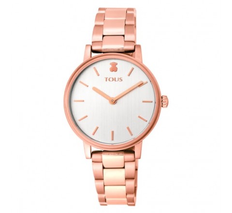 RELOJ TOUS ACERO ROSADO PIEDRAS DE COLORES 100350600
