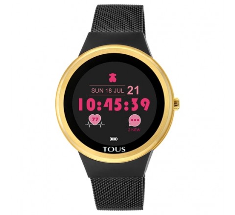 RELOJ TOUS ROND TOUCH CONNECT MALLA ACERO NEGRO 100350670