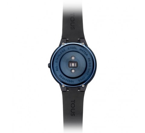 RELOJ TOUS ROND TOUCH CONNECT AZUL SILICONA NEGRA 100350690