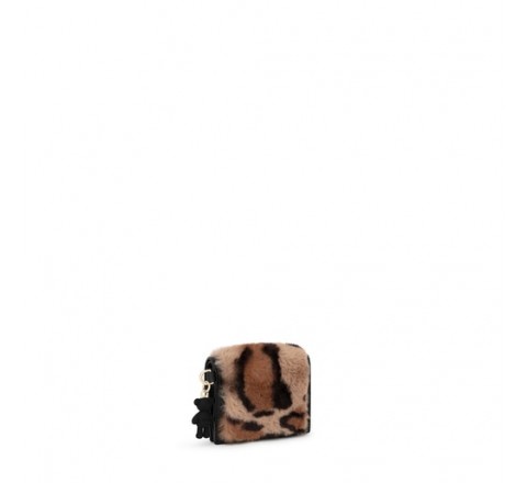 BILLETERA XS TOUS AMAYA WILD BEIGE-NEGRO 195900536