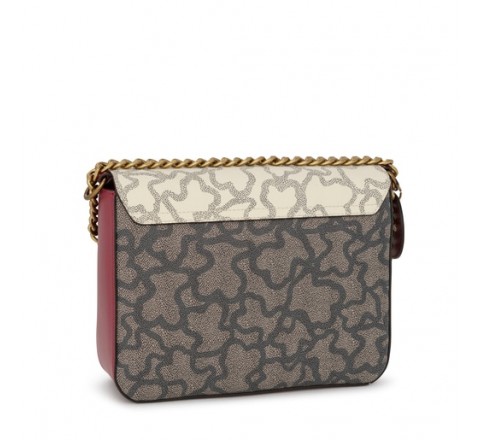 BANDOLERA TOUS M KAOS LEGACY BEIGE-BURDEOS 195900718