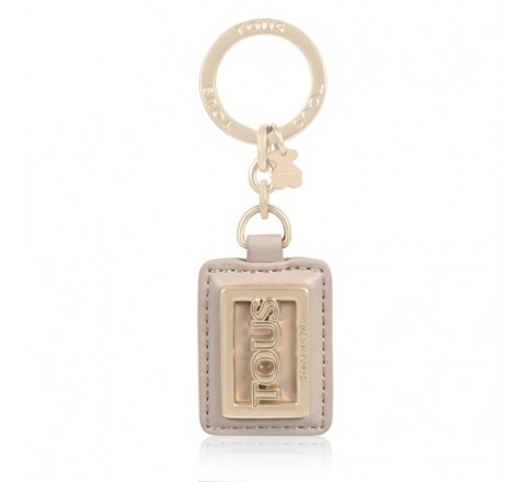 LLAVERO TOUS SQUARE PLATE BEIGE 195960754