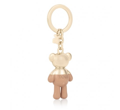 LLAVERO TOUS METAL TEDDY BEAR DORADO-TOPO 195970361