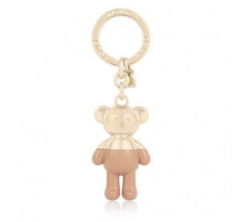 LLAVERO TOUS METAL TEDDY BEAR DORADO-TOPO 195970361