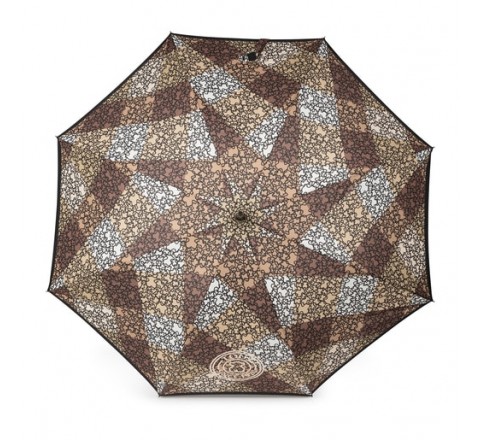 PARAGUAS GRANDE TOUS KAOS MINI STAMP MARRON 295730002