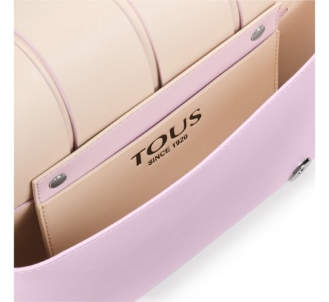 BANDOLERA S TOUS T DAMAS MALVA-BEIGE 295900640