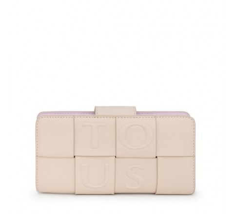 BILLETERA M TOUS DAMAS BEIGE-MALVA 295900644 2001714401