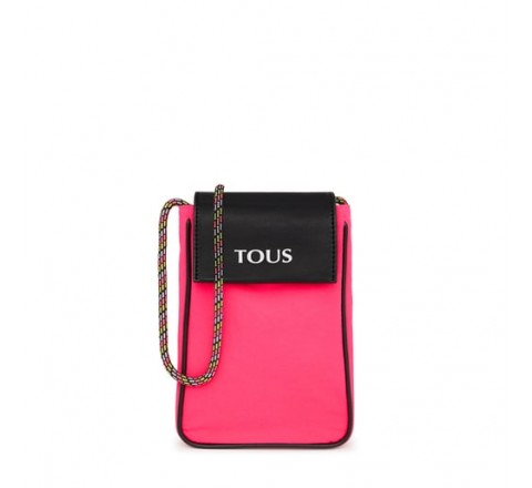 MINIBOLSO TOUS EMPIRE COTTON ROSA FLUOR 295900701 2001707813
